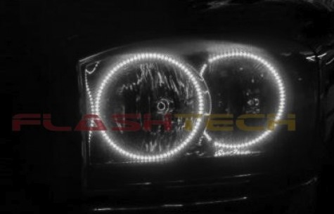 Dodge Ram 1500 06-08 CHS RED LED Headlight Halo Rings Kit